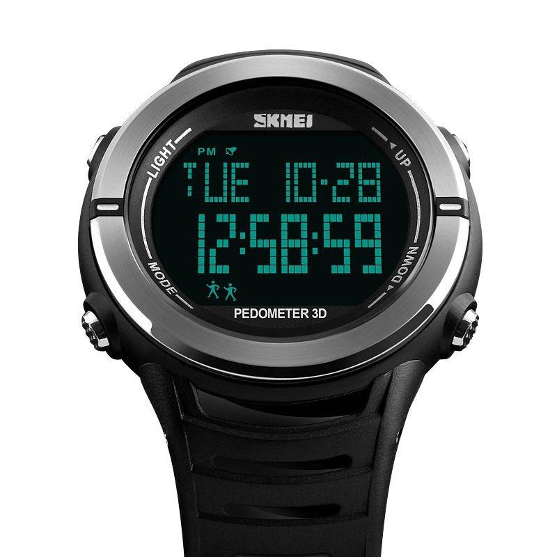 Skmei 1322 Digital Klokke Mannlig Mote Sport Multi-Function Alarm Skritteller Armbåndsur