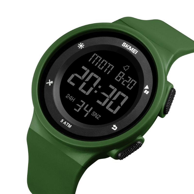 Skmei 1445 Mote Silikon Vanntett Led Outdoor Sport Digital Watch