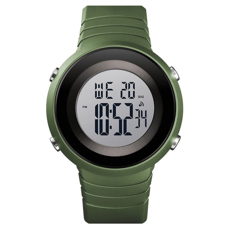 Skmei 1507 5Atm Vanntett Stoppeklokke Alarm Digital Watch Outdoor Sports Herreklokke