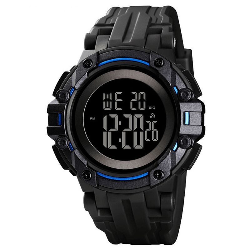 Skmei 1545 Alarm Chronograph Luminous 5Atm Military Style Sports Herreklokke Digital Watch