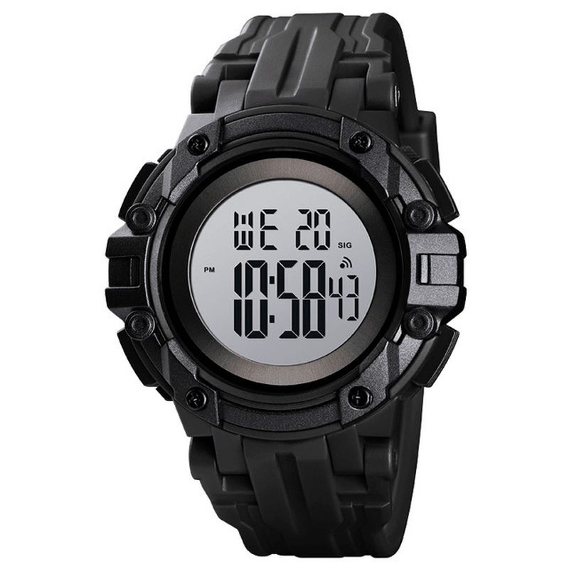 Skmei 1545 Alarm Chronograph Luminous 5Atm Military Style Sports Herreklokke Digital Watch