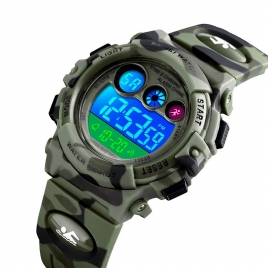 Skmei 1547 Energetic Dial Design Led+El Lights 5Atm Sport Kids Watch Digital Watch