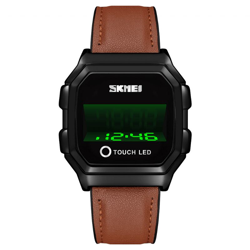 Skmei 1650 Sport Herre Watch Date Led Creative Display Vanntett Mote Digital Watch