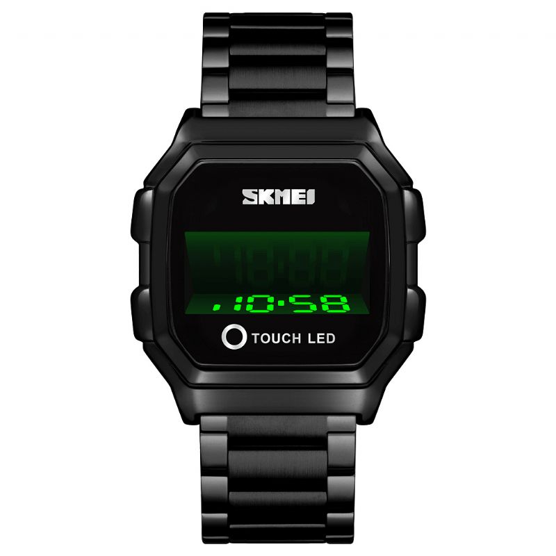 Skmei 1650 Sport Herre Watch Date Led Creative Display Vanntett Mote Digital Watch