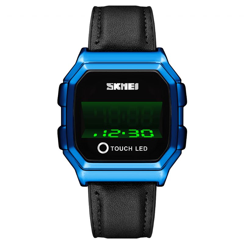 Skmei 1650 Sport Herre Watch Date Led Creative Display Vanntett Mote Digital Watch