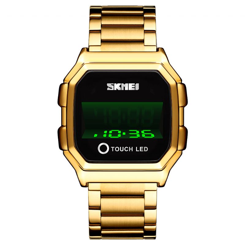 Skmei 1650 Sport Herre Watch Date Led Creative Display Vanntett Mote Digital Watch