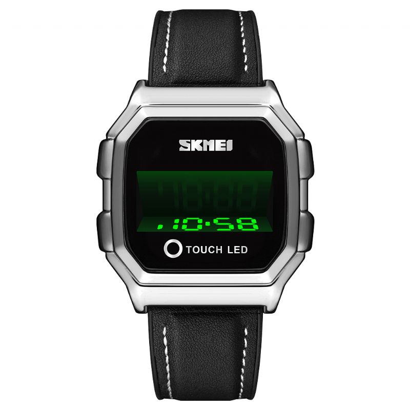 Skmei 1650 Sport Herre Watch Date Led Creative Display Vanntett Mote Digital Watch