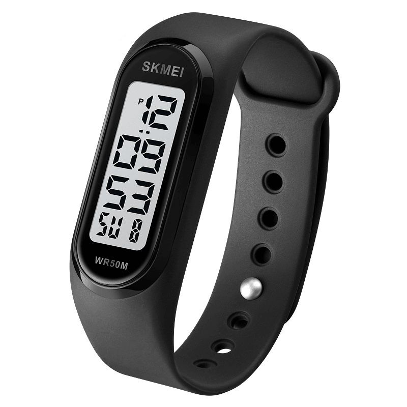 Skmei 1666 Led Light Digital Watch 5Atm Vanntett Datovisning Sport Unisex-Klokke