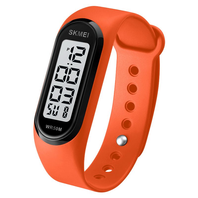 Skmei 1666 Led Light Digital Watch 5Atm Vanntett Datovisning Sport Unisex-Klokke