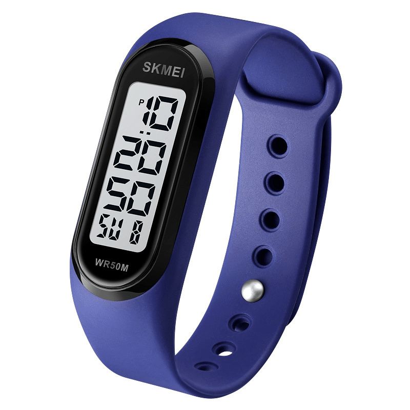 Skmei 1666 Led Light Digital Watch 5Atm Vanntett Datovisning Sport Unisex-Klokke