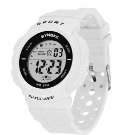 Synoke 9617 Fashion Watch 3Atm Vanntett El Light Multiple Function Colorful Led Sport Digital Watch