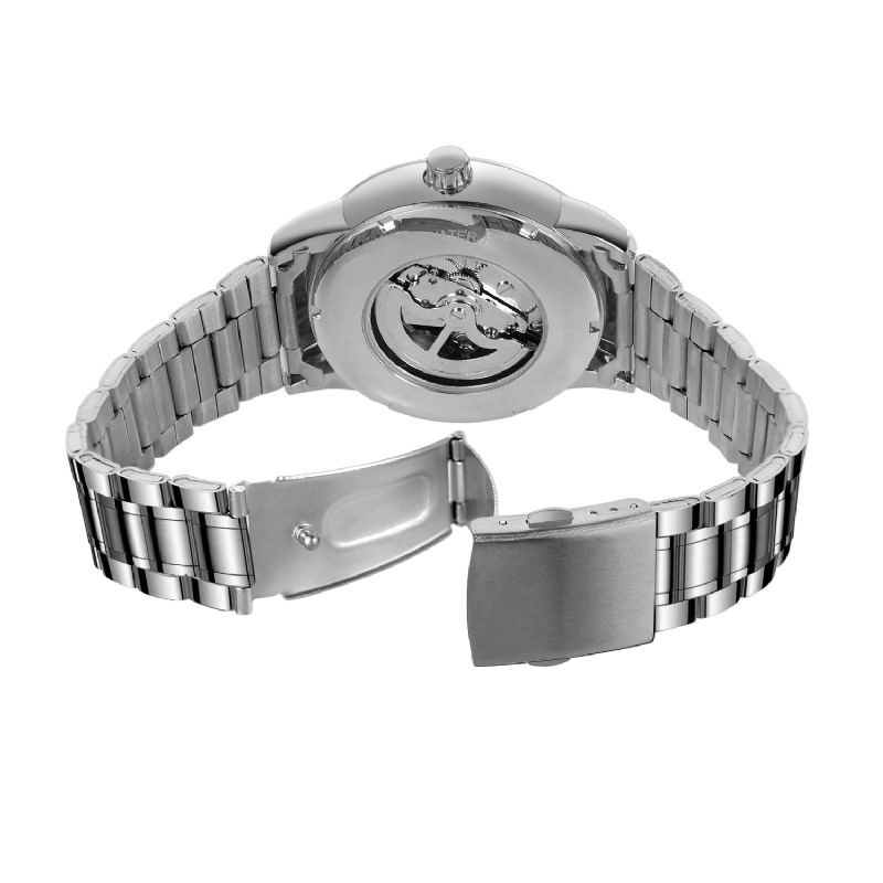 Wrg8190 Vanntett Moden Design Herre Armbåndsur Business Style Automatisk Mekanisk Klokke