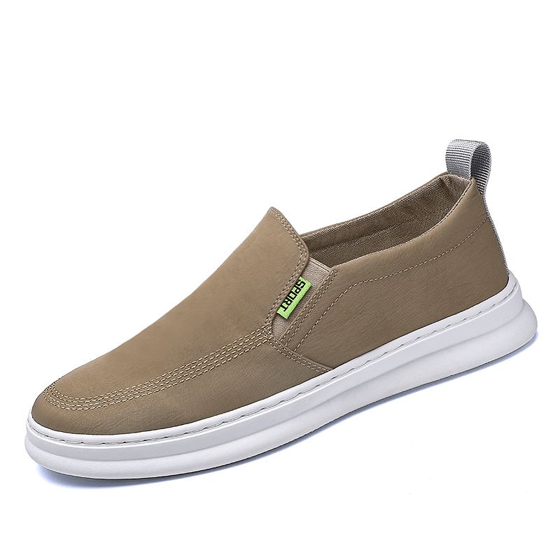 Menn Is Silk Cloth Pustende Kjøresko Slip On Skate Sneakers