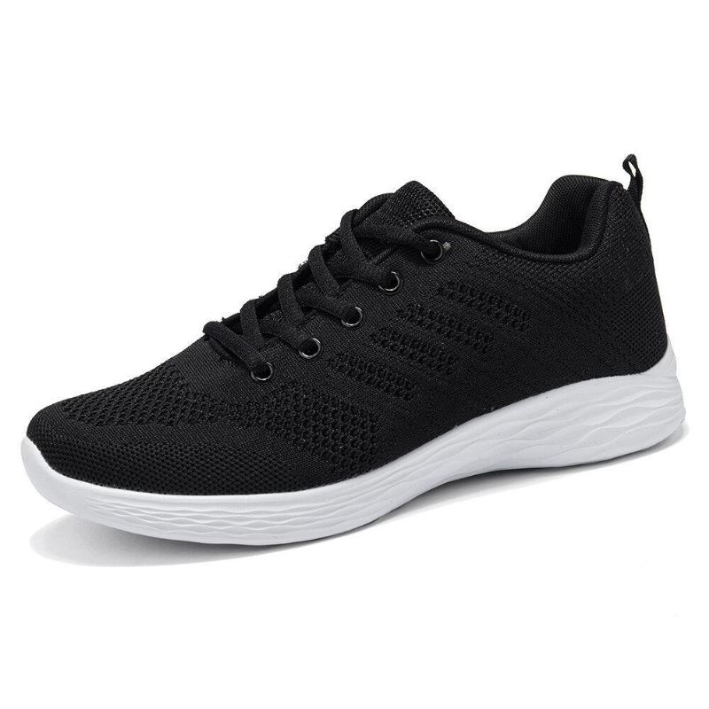 Stor Størrelse Dame Pustende Air Mesh Lace Up Running Casual Sko