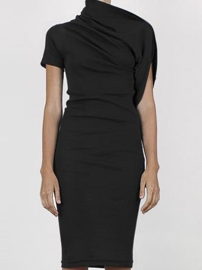 Urban Regular Fit Plain Knee Dress