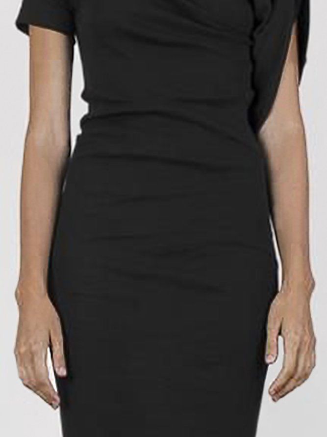 Urban Regular Fit Plain Knee Dress