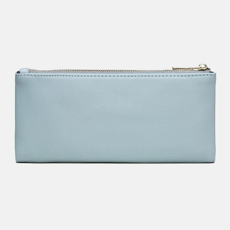 Kvinner 13 Kortspor Bifold Blomst Trykt Lang Lommebok Clutches Bag