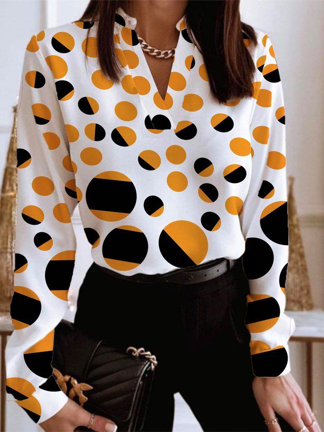 Daily Langermet Urban Polka Dots Regular Fit Topp