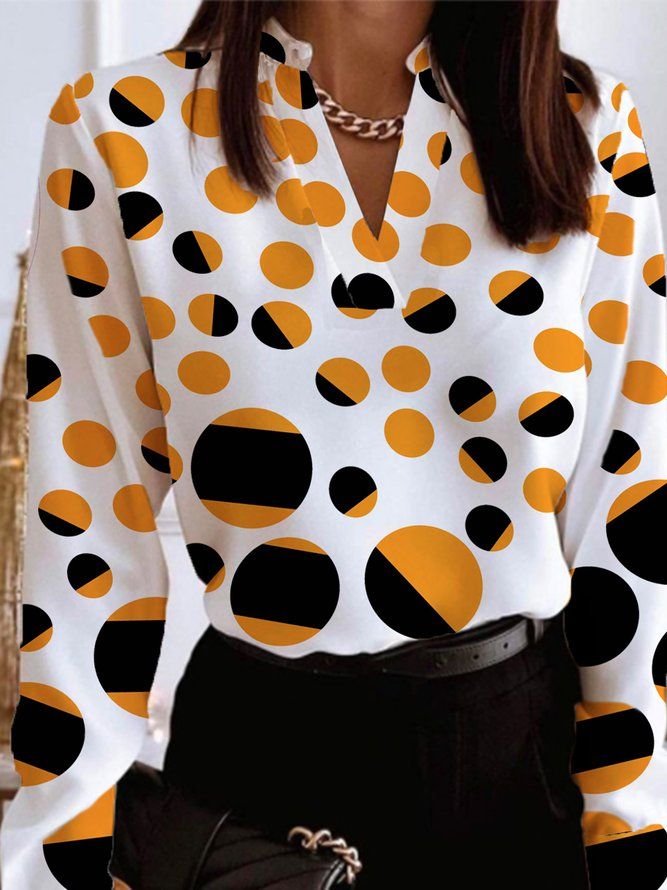 Daily Langermet Urban Polka Dots Regular Fit Topp