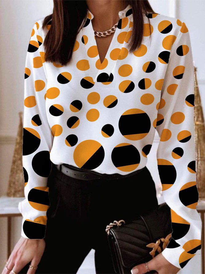 Daily Langermet Urban Polka Dots Regular Fit Topp