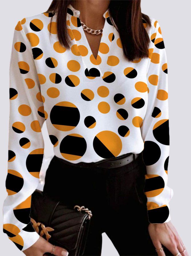 Daily Langermet Urban Polka Dots Regular Fit Topp