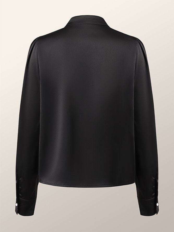 Langermet Turtleneck Solid Skift Arbeidstopp