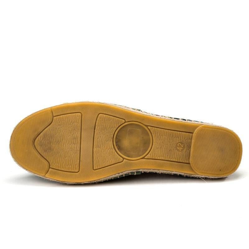 Kvinner Stor Størrelse Etnisk Stil Lin Slip-On Espadrille Fisherman'S Shoes