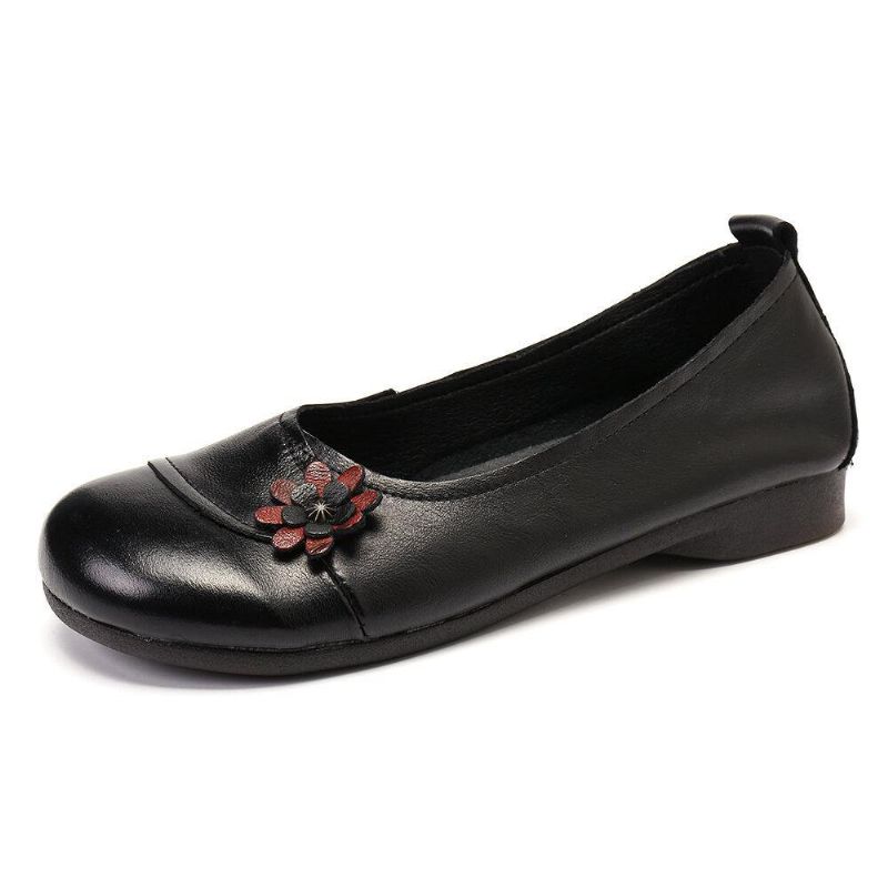 Skinnblomster For Kvinner Slip On Flate Sko Loafers Sko