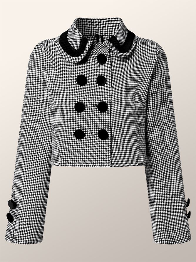 Urban Regular Fit Plaid Langermet Coat