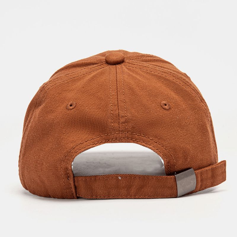 Unisex Dusk Med Brukket Hull-Montert Cap Justerbar Bokstaver Broderi All-Match Baseball Cap