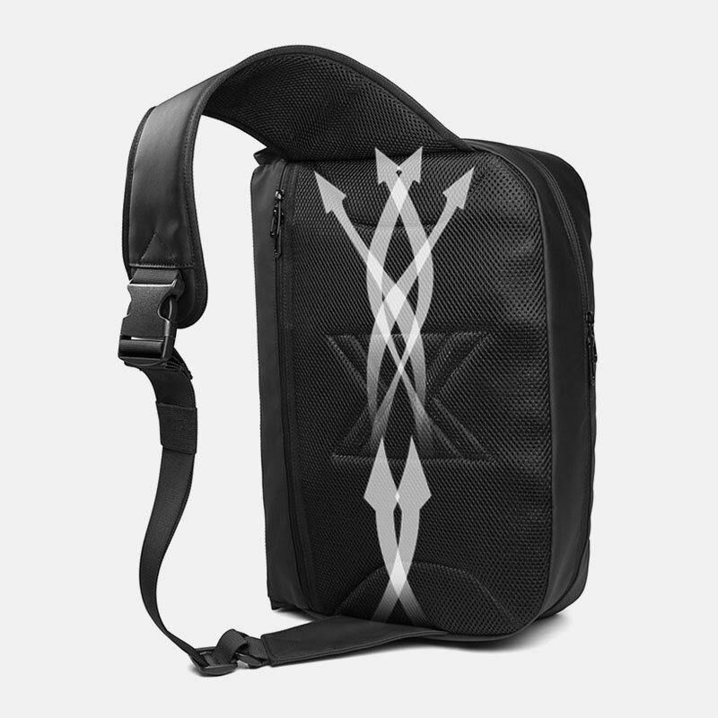 Menn Pvc Vanntett Crossbody Bag Med Stor Kapasitet Multifunksjon 15.6 Tommers Bærbare Kofferter Messenger Skulderveske